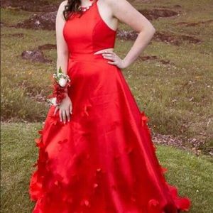 Red prom dress